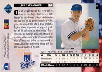 1994 Upper Deck #14 Jeff Granger Back