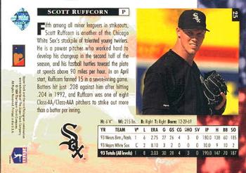 1994 Upper Deck #25 Scott Ruffcorn Back