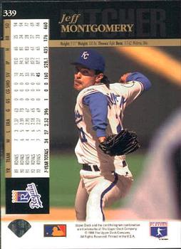 1994 Upper Deck #339 Jeff Montgomery Back