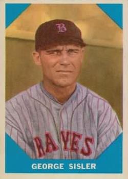 1960 Fleer Baseball Greats #13 George Sisler Front