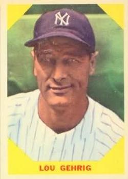 1960 Fleer Baseball Greats #28 Lou Gehrig Front