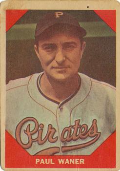 1960 Fleer Baseball Greats #76 Paul Waner Front