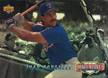 1994 Upper Deck - Mickey Mantle's Long Shots #MM9 Juan Gonzalez Front