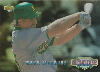 1994 Upper Deck - Mickey Mantle's Long Shots #MM13 Mark McGwire Front