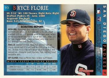 1995 Bowman #93 Bryce Florie Back