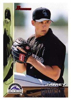 1995 Bowman #181 Jamey Wright Front