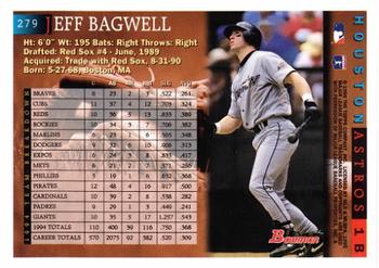 1995 Bowman #279 Jeff Bagwell Back