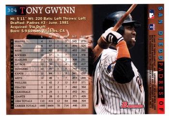 1995 Bowman #304 Tony Gwynn Back