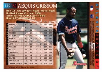 1995 Bowman #320 Marquis Grissom Back