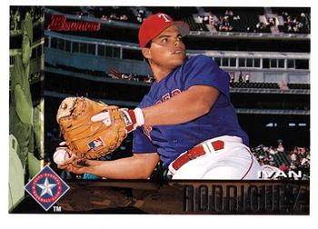 1995 Bowman #344 Ivan Rodriguez Front