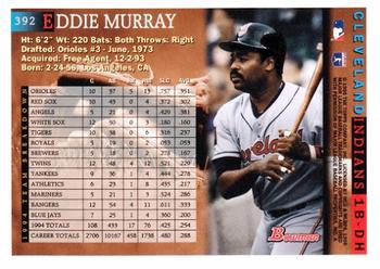 1995 Bowman #392 Eddie Murray Back