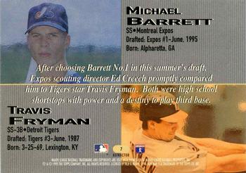 1995 Bowman's Best - Refractors #7 Michael Barrett / Travis Fryman  Back