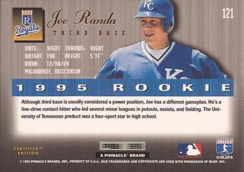 1995 Select Certified #121 Joe Randa Back
