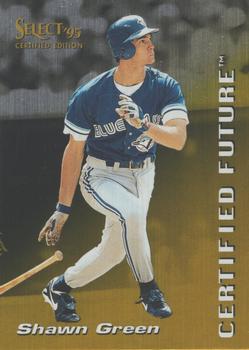 1995 Select Certified - Certified Future #4 Shawn Green Front