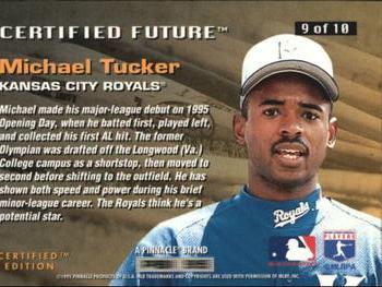 1995 Select Certified - Certified Future #9 Michael Tucker Back