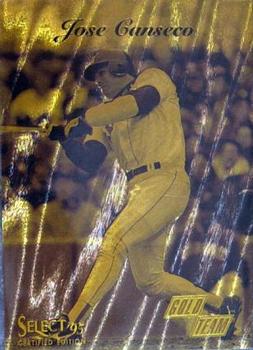 1995 Select Certified - Gold Team #12 Jose Canseco Front