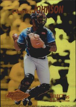 1995 Select Certified - Mirror Gold #117 Charles Johnson Front
