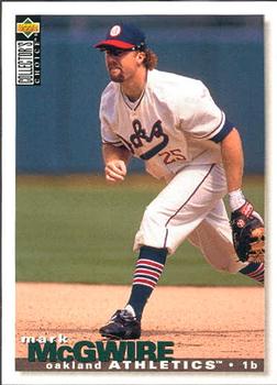 1995 Collector's Choice #130 Mark McGwire Front