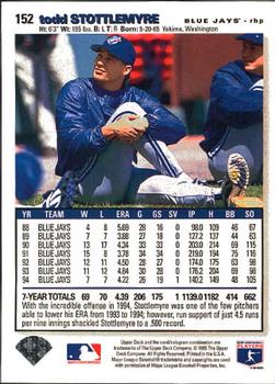 1995 Collector's Choice #152 Todd Stottlemyre Back