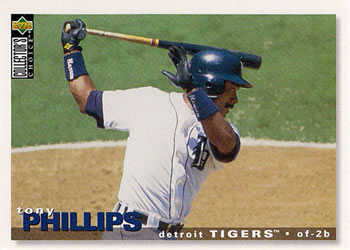 1995 Collector's Choice #473 Tony Phillips Front