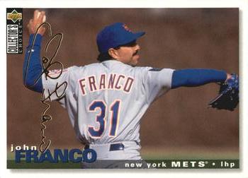 1995 Collector's Choice - Gold Signature #329 John Franco Front