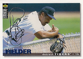 1995 Collector's Choice - Gold Signature #470 Cecil Fielder Front