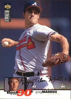 1995 Collector's Choice - Silver Signature #63 Greg Maddux Front