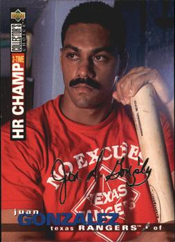 1995 Collector's Choice - Silver Signature #84 Juan Gonzalez Front