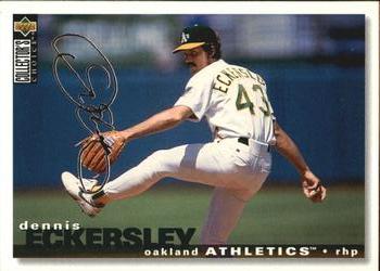 1995 Collector's Choice - Silver Signature #134 Dennis Eckersley Front