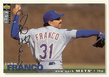 1995 Collector's Choice - Silver Signature #329 John Franco Front