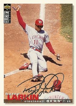 1995 Collector's Choice - Silver Signature #430 Barry Larkin Front