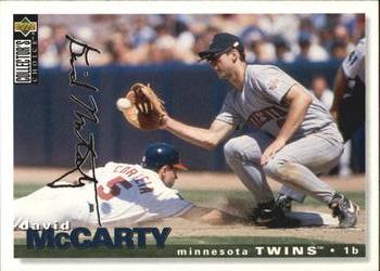 1995 Collector's Choice - Silver Signature #485 David McCarty Front