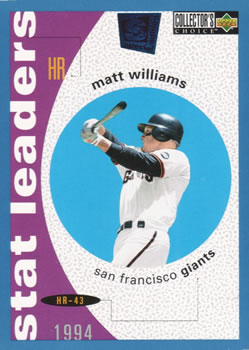 1995 Collector's Choice SE #137 Matt Williams Front