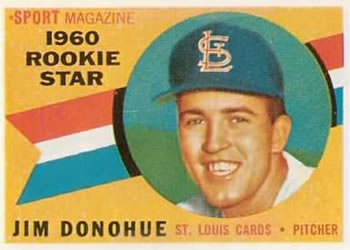 1960 Topps #124 Jim Donohue Front