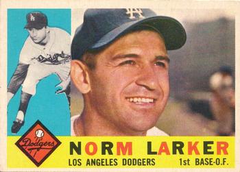 1960 Topps #394 Norm Larker Front