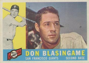 1960 Topps #397 Don Blasingame Front