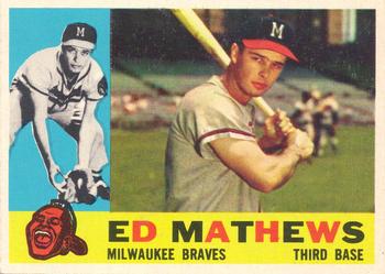 1960 Topps #420 Ed Mathews Front