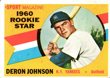 1960 Topps #134 Deron Johnson Front