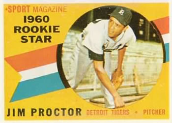 1960 Topps #141 Jim Proctor Front