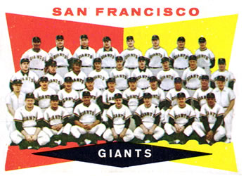 1960 Topps #151 San Francisco Giants Front