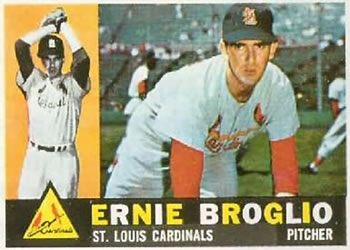 1960 Topps #16 Ernie Broglio Front