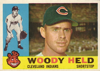1960 Topps #178 Woodie Held Front