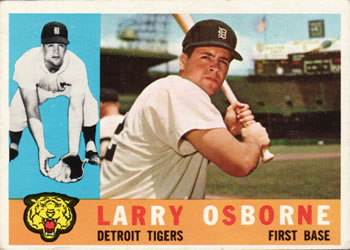 1960 Topps #201 Larry Osborne Front