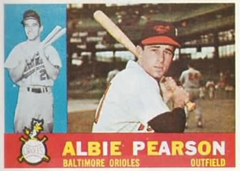 1960 Topps #241 Albie Pearson Front