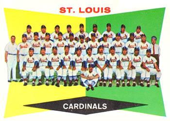 1960 Topps #242 St. Louis Cardinals Front