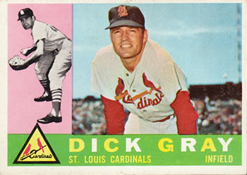 1960 Topps #24 Dick Gray Front