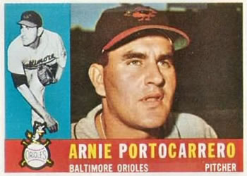 1960 Topps #254 Arnie Portocarrero Front