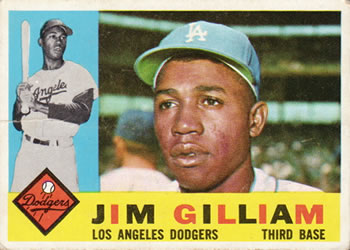 1960 Topps #255 Jim Gilliam Front