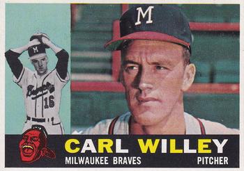 1960 Topps #107 Carl Willey Front