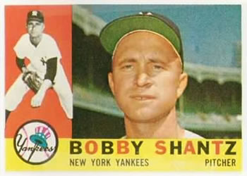 1960 Topps #315 Bobby Shantz Front